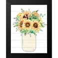 thumbnail image 2 of Allen, Kimberly 19x24 Black Modern Framed Museum Art Print Titled - Mason Jar Floral 13, 2 of 5