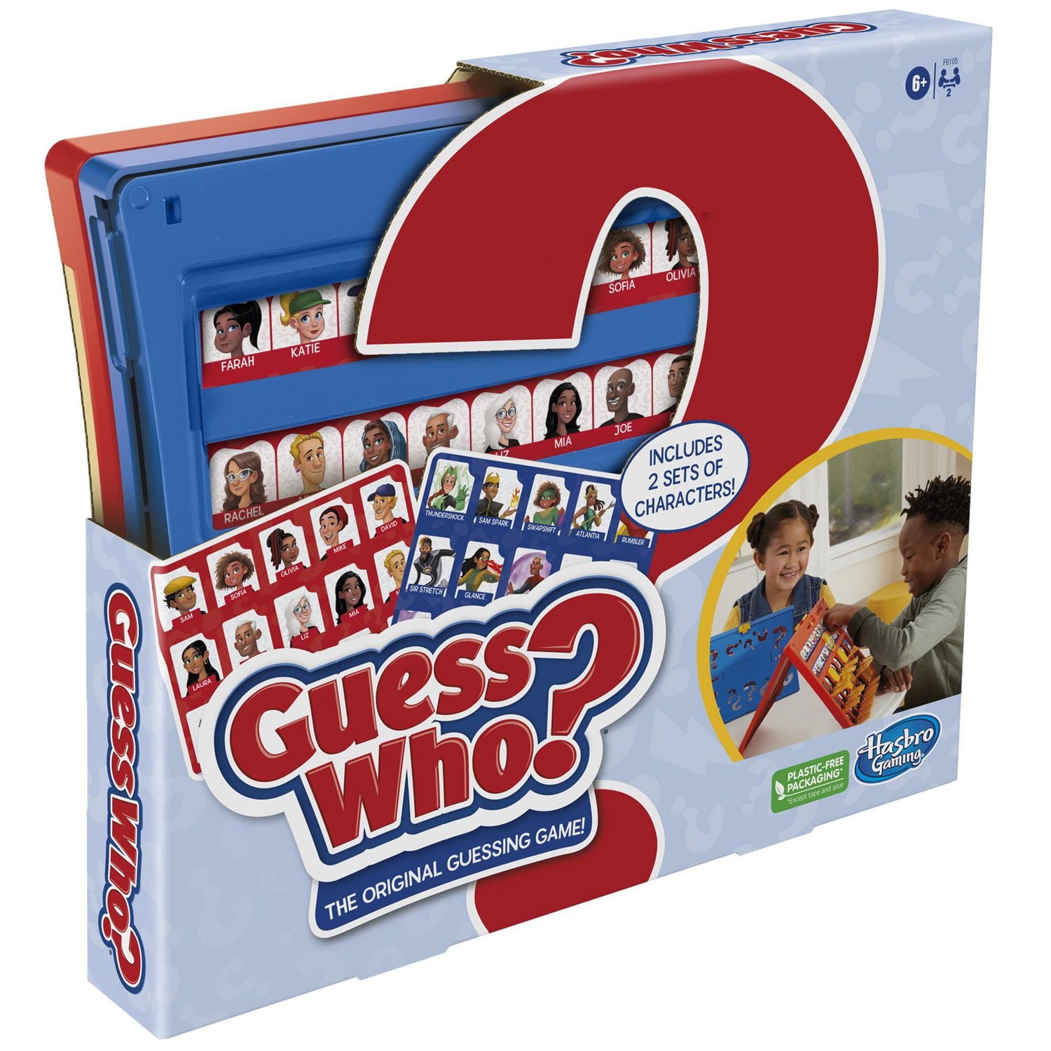 Guess Who? Original Guessing Game, Board Game for Kids Ages 6 and Up For 2 Players, Ages 6 and up