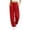 Red, variant on Annhoo Womens Joggers with Pockets Drawstring Elastic Waist Oversized Full Length Trousers Casual Workout Pants