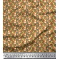 thumbnail image 1 of Soimoi Rayon Fabric Christmas Baubles & Reindeer Face Animal Print Fabric by Yard 56 Inch Wide, 1 of 1