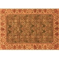 thumbnail image 1 of Ahgly Company Indoor Rectangle Abstract Orange Modern Area Rugs, 2' x 4', 1 of 4