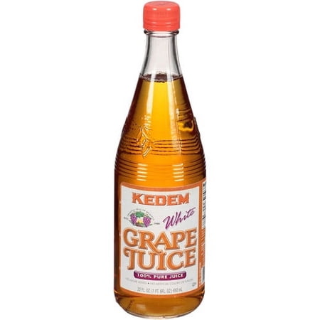 Kedem Kosher White Grape Juice, 22 fl oz, Pack of 6