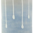 thumbnail image 4 of DecMode 15" Abstract Ombre Drip Blue Ceramic Vase with Gray and White Accents, 4 of 10