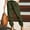 Army Green, variant on ZANZEA Women Elastic Waist Pockets Casual Cargo Pants Baggy Trousers