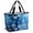 Dark Blue White, variant on Ocean Coral Beach Bag for Women, Large Breathable Mesh Beach Tote Bag, Summer Seashells Conch Starfish Ombre Blue Sandproof Lightweight Travel Bags for Vacation Picnic Swimming Pool 15.7"x15.7"x9.1"