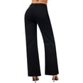 thumbnail image 3 of roswear Women's Wide Leg Jeans Stretchy Boyfriend Style, 30" Inseam, Size 4-16, 3 of 5