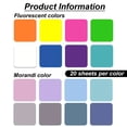 thumbnail image 1 of Ppages nota adhesiva transparente cuadrada impermeable transparente pegatina índice Morandi color color fluorescente, 1 of 5