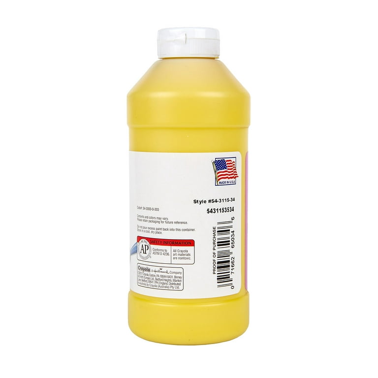 Yellow Colorations Tempera Paint - 1 Gallon Jug – Make & Mend