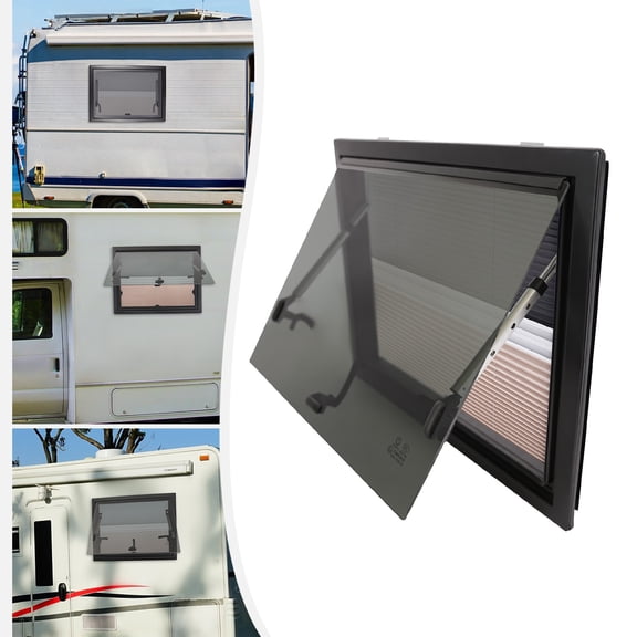600x450mm RV Caravan Camper Van Push Out Window RV Window With Window Screen US