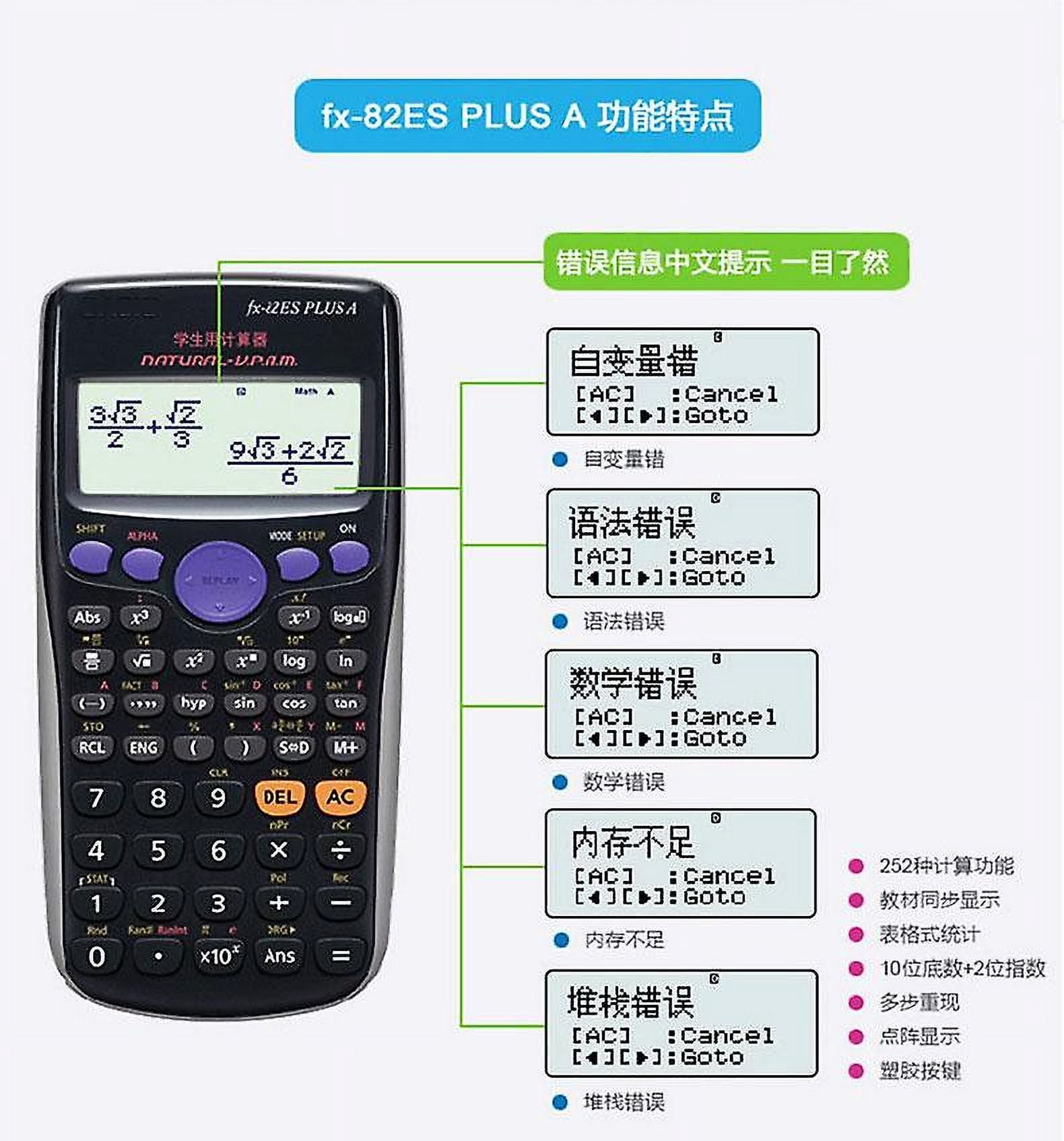 Fx-300Es Plus Scientific Calculator, Black