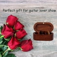 thumbnail image 3 of Guitar Pick Holder Set With 4 Wooden Pick Natural Keepsake Wood Guitar Pick Display Case Mini Guitar Storage Box, 3 of 5