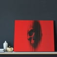 thumbnail image 3 of Lsque Minimalist Skull Red Print Wall Art – Decorative Picture for Living Room, Bedroom, and Office (Horizontal), 3 of 6