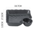 thumbnail image 2 of Qeeadeea Japaness Portion Control Plates, Divided Plates For Adults, Bariatric Plates For Portion Control, Reusable 2 Section Lunch Tray-C-7.5 Inch, 2 of 6