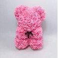 thumbnail image 1 of Oso rosa le da a su novia un regalo de flores simuladas de espuma de PE, muñeco de oso abrazable, 1 of 5