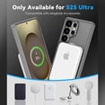 thumbnail image 4 of Dteck for Samsung Galaxy S25 Plus Case with 360° Rotatable Magnetic Stand, Compatible with Mag-Safe Military-Grade Protection Shockproof TPU+PC Matte Back Cover ,Gray, 4 of 6