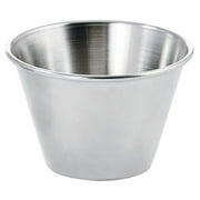 Winco SCP-40, 4-Ounce Stainless Steel Round Ramekin Condiment Sauce Cups, 1 Dozen Pack