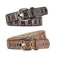 thumbnail image 3 of Lady Punk Crystal Grommet Belt For Jeans And Pants Street Dance Casual Wear, 3 of 10