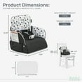 thumbnail image 7 of Evolur Snug Packsack 2-in-1 Portable Booster Seat and Travel Bag, Black And White, 7 of 7
