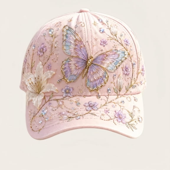 The Garden Morning 2026 Floral Print Baseball Cap, Lightweight Breathable Casual Sun Hat, Adjustable Hat Outdoor Daily Wear