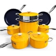thumbnail image 1 of Juego de utensilios de cocina ligeros forjados Nuwave Lux de 13 piezas, libre de PFAS, con revestimiento cerámico Duralon G10 saludable, mangos ultra antiadherentes que se mantienen fríos, apto para t, 1 of 5