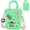 Mint Green, variant on Mini Rubber Tote Bag, Silicone Beach Tote for Little Girl & Woman, Cute Bag with Charms & Adjustable Shoulder Strap