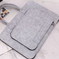 thumbnail image 2 of KAKOWELY Tablet Storage Bag 1Pc Portable Laptop Storage Bag Tablet Container Felt Business Hand Pouch16.14"X12.2"X1.57", 2 of 4