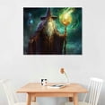 thumbnail image 2 of GOSMITH Fantasy Wizard 13 Canvas Art - Home Decor Wall Art Print Poster Painting Large 20x16in, 2 of 4