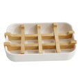 thumbnail image 1 of Soap Box Natural Bamboo Dishes Bath Soap Holder Bamboo Case Tray, 1 of 8