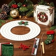 thumbnail image 5 of PSVFUJZ 3D Fabric Poke Wreath DIY Kit, Christmas Wreath DIY Kit for Adults, Beginner Friendly Holiday Craft Set, Soft Fabric Handmade Decor for Front Door Wall Window Fireplace Christmas Gift, C, 5 of 5