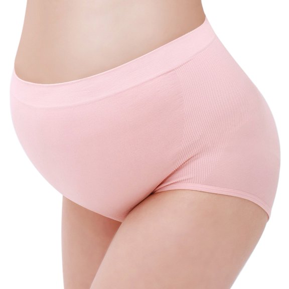 Womens Maternity High Waist Underwear Pregnancy Seamless Soft Belly Support Panties