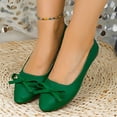 thumbnail image 2 of Viluyesy Ballet Flats for Womens, Pointed Toe with Bow Slip-On Comfortable 2026 Casual Dressy Office Shoes Green US9.5, 2 of 9