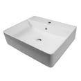 thumbnail image 1 of Lavabo Cuadrado Ceramico Clasico 50x42x13 cm Jauz Improvement J0535 Color Blanco, 1 of 5
