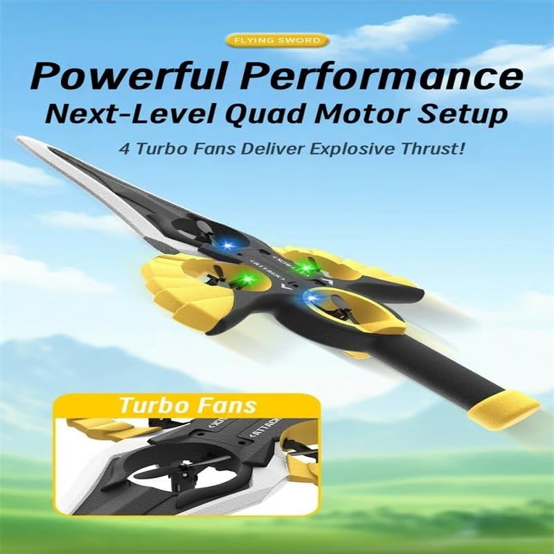 Remote Flying Sword, 2025 New Remote Control Airplane with Autopilot and Gyro Stabilizer, 3-Speed Stunt Plane, Lightweight Easy Fly Rc Glider Outdoor Gift for Teens & Adults