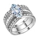 thumbnail image 1 of Anillo de joyería con incrustaciones Señoras Anillo Regalo Tres-en-uno Diamantes de imitación desmontable Anillos de 3 piezas, 1 of 4