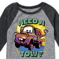 thumbnail image 3 of Disney Cars - Mater Need A Tow - Toddler & Youth Raglan Graphic T-Shirt, 3 of 4