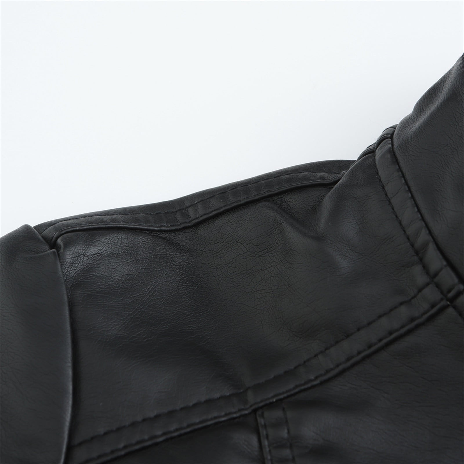 Leather Jacket Women 2024 Fall Women's Faux Leather Blazer Jacket Vegan Leather Coat for Women Relaxed-fit Bomber Jacket Women Outerwear Jackets & Coats