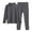 Grey, variant on YAYUBA Lined Toddler Thermal Set, Thermal Underwear for Kids, Black Base Layer Long Johns for Boys Girls