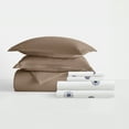 thumbnail image 5 of Noble Linens 8 Piece Solid Duvet Bundle in Taupe, Cal King, 5 of 5