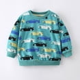 thumbnail image 2 of Toddler Boy Sweatshirts Size 4 Toddler Boys Cartoon Cars Printing Causal Round Neck T Shirt Sweatshirt Long Sleeved Top Children's Clothing Kid's Fall Fashion Hoodies & Sweatshirts 4-5 Years, 2 of 5