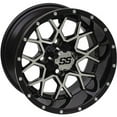 thumbnail image 2 of Black w/Machined 10x7, 4/4, 3+4 Ocelot E124 Golf Cart Wheel - 847-107124-02, 2 of 2
