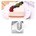 thumbnail image 2 of Bearachild Anillos de postre de cocina de acero inoxidable Anillo de horneado de molde de pastel de forma linda de alta para cocinar Cocina para Utensilios de cocina No. 4 Bearachild HA027395-04, 2 of 3