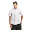 thumbnail image 2 of TOPTIE 2 Pack Veste de Chef à Manches Courtes Unisexe, Blanc Pur, 2 of 6