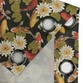 thumbnail image 4 of Ambesonne Koi Print Grommet Curtain, Chill Concept Asian Lotus, 50"x72", Orange Fawn and Dark Grey, 4 of 5