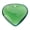Green, variant on Heart Shape Crystal Glass Beads DIY Necklace Pendants Charm Jewelry Findings
