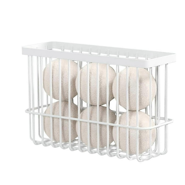 Magnetic Dryer Ball Holder for Laundry Room Organization, Magnetic Lint Bin for Laundry Room, Iron D