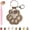 Coffee, variant on Paw Shaped Leather Memorial Keepsake for Dog Cat Fur Storage, Pet Keychain Refillable, Cat & Dog Hair Keychains, Unique Memorial Collection Keychain, Memorial Gift For Pet Lovers (White 3)