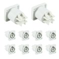 thumbnail image 3 of 10 Uds Conector Powercon 3 Pines 20A 250V Enchufe de Panel Altavoz Potencia Hembra para IluminacióN Escenario Pantalla LED, Gris, 3 of 5