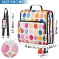 thumbnail image 2 of FORMRS Zipper Binder with Shoulder Strap 2-inch Ring 500 Sheet Capacity File Bag, Colorful Circles, 2 of 5