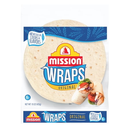 Mission Wraps Original, 6 Count