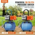 thumbnail image 5 of Heavy Duty 1.6HP Shallow Well Pump System, 1320GPH, Pressure Tank Included for Outdoor Irrigation, 5 of 11